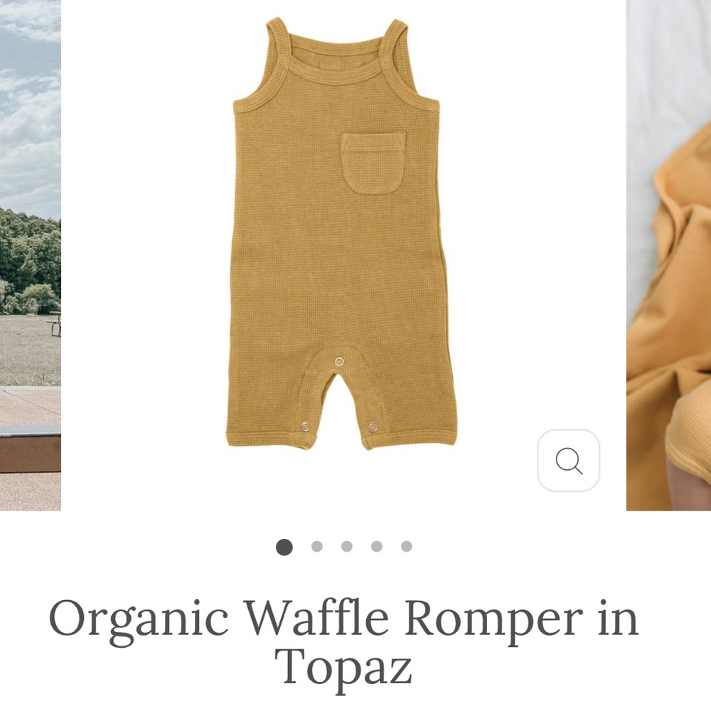L’ovedbaby Organic Waffle Romper